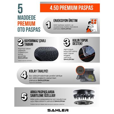 Sahler Opel İnsignia 2017+ 4,5D Havuzlu Paspas - BEJ