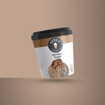 Serez Gurme Dondurma Cevizli Tahin 430 ml