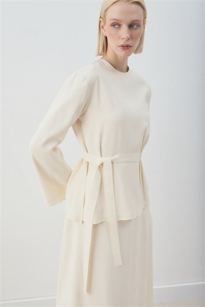 MİORİ BLERA ETEKLİ CUPRA TAKIM VANİLYA