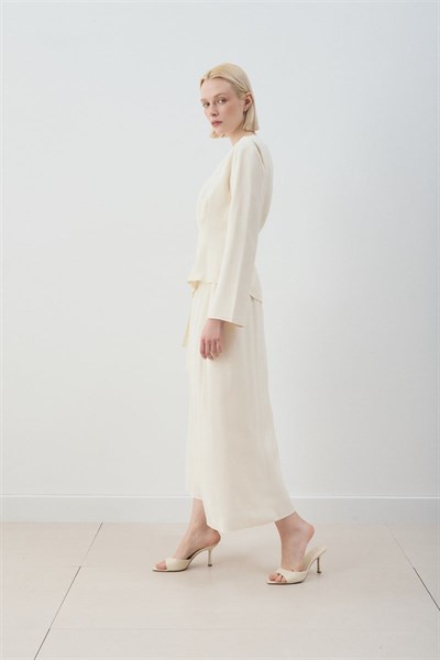 MİORİ BLERA ETEKLİ CUPRA TAKIM VANİLYA