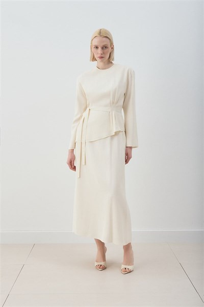 MİORİ BLERA ETEKLİ CUPRA TAKIM VANİLYA