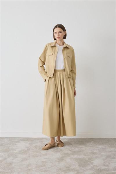 MİORİ BREVA ETEKLİ TAKIM BEJ