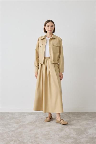 MİORİ BREVA ETEKLİ TAKIM BEJ