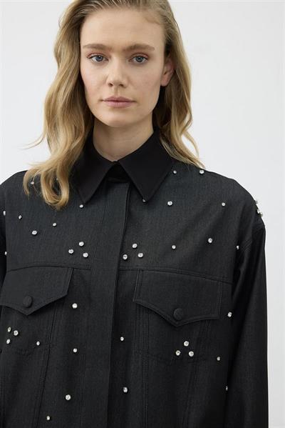 MİORİ DİA DENİM PANTOLONLU TAKIM SİYAH