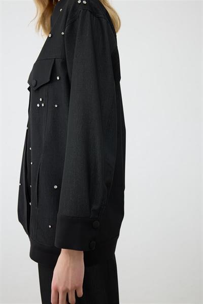 MİORİ DİA DENİM PANTOLONLU TAKIM SİYAH