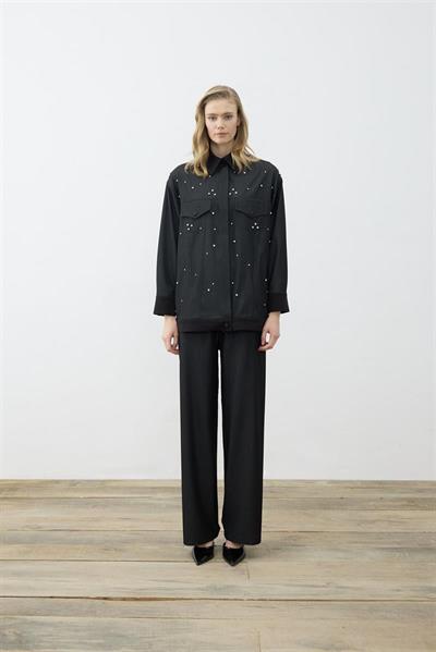 MİORİ DİA DENİM PANTOLONLU TAKIM SİYAH