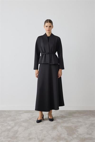 MİORİ EVORA ETEKLİ SCUBA TAKIM SİYAH