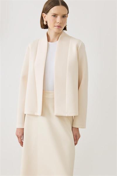 MİORİ EVORA ETEKLİ SCUBA TAKIM VANİLYA