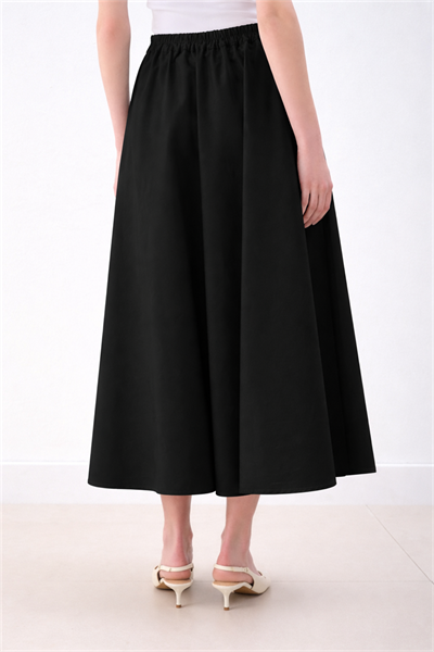 MİORİ FLOREN ETEK SİYAH