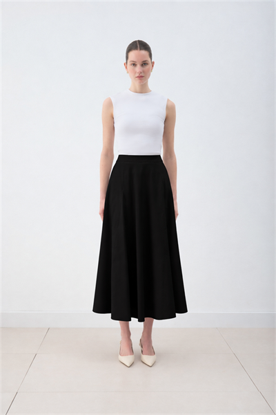 MİORİ FLOREN ETEK SİYAH
