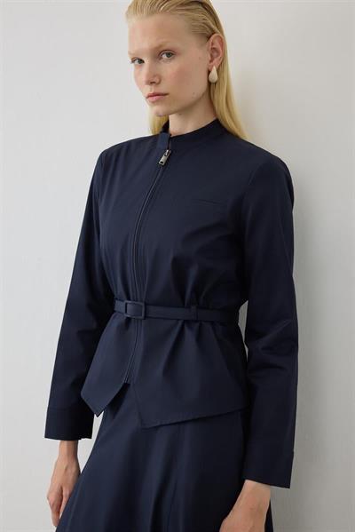 MİORİ FLOREN ETEKLİ TAKIM LACİVERT