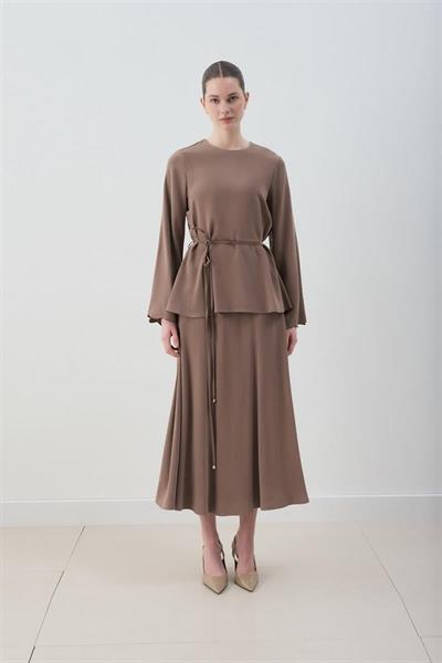 MİORİ JESSE TAŞLANMIŞ MODAL ETEKLİ TAKIM ETUP