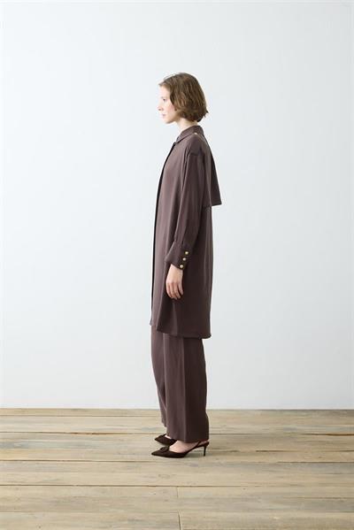 MİORİ LAVİDA PANTOLONLU MODAL TAKIM KAHVE