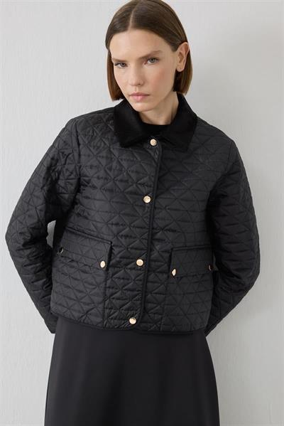 MİORİ LUMA KAPİTONE CEKETLİ SCUBA TAKIM SİYAH