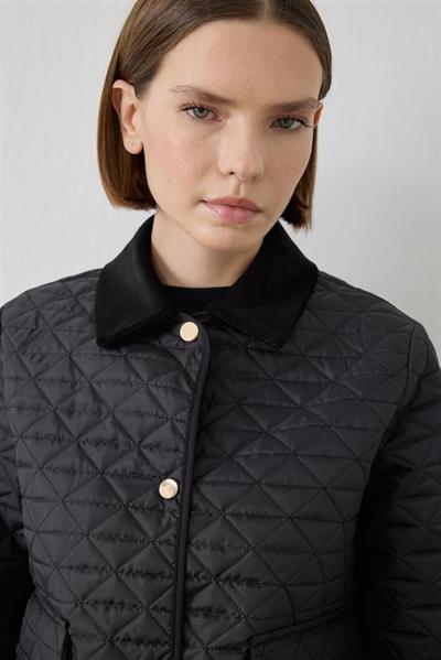 MİORİ LUMA KAPİTONE CEKETLİ SCUBA TAKIM SİYAH