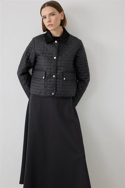 MİORİ LUMA KAPİTONE CEKETLİ SCUBA TAKIM SİYAH