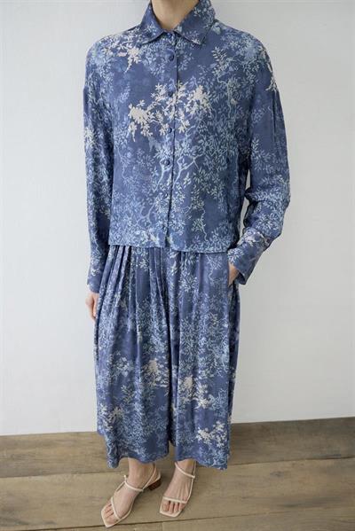 MİORİ MERSEY ETEKLİ JAKARLI TAKIM LACİVERT