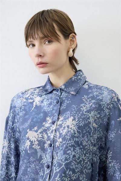 MİORİ MERSEY ETEKLİ JAKARLI TAKIM LACİVERT