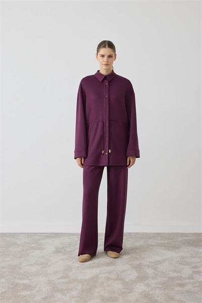 MİORİ NESSA PANTOLONLU TAKIM BORDO