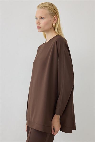 MİORİ PARMA KREP TAKIM KAHVE