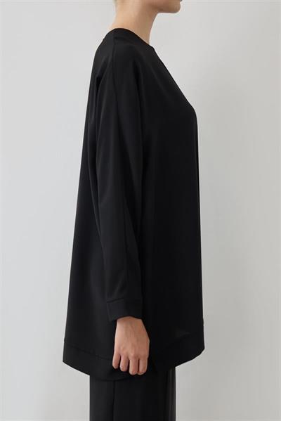 MİORİ PARMA KREP TAKIM SİYAH