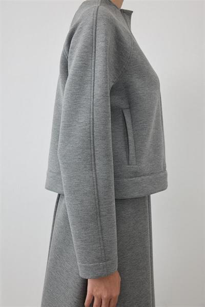 MİORİ ROVA ETEKLİ SCUBA TAKIM GRİ MELANJ