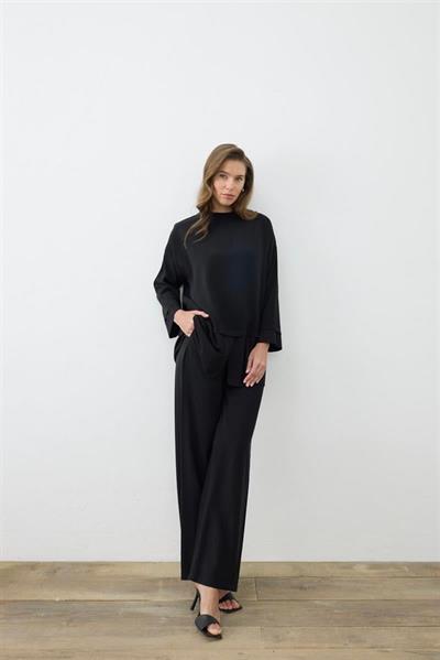 MİORİ STRADA PANTOLONLU MODAL TAKIM SİYAH