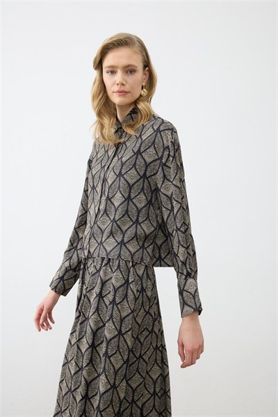 MİORİ TORİNO ETEKLİ RAYON VİSKON TAKIM SİYAH