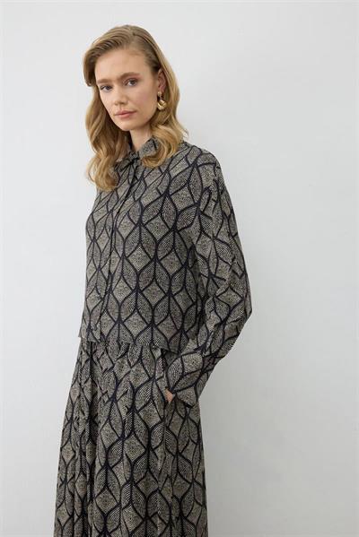 MİORİ TORİNO ETEKLİ RAYON VİSKON TAKIM SİYAH