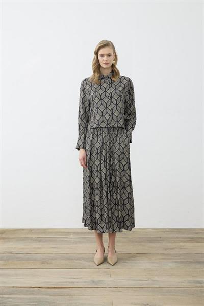 MİORİ TORİNO ETEKLİ RAYON VİSKON TAKIM SİYAH