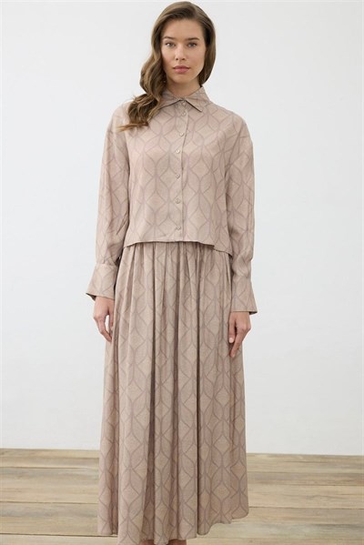 MİORİ TORİNO ETEKLİ RAYON VİSKON TAKIM VİZON