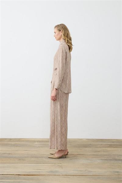 MİORİ TORİNO PANTOLONLU RAYON VİSKON TAKIM VİZON