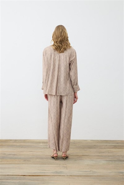 MİORİ TORİNO RAYON VİSKON PANTOLONLU TAKIM VİZON