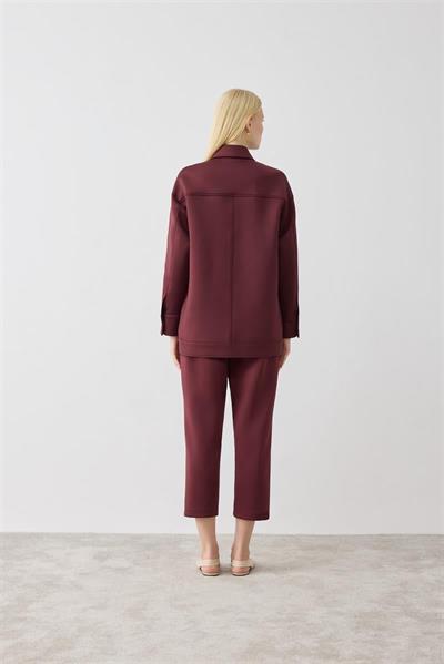 MİORİ VENA PANTOLONLU SCUBA TAKIM BORDO