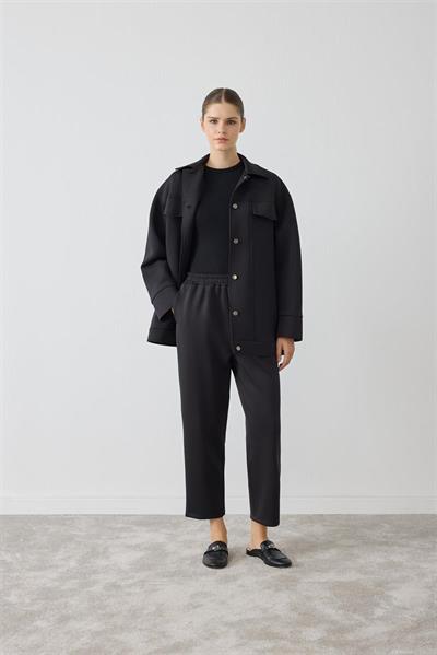 MİORİ VENA PANTOLONLU SCUBA TAKIM SİYAH