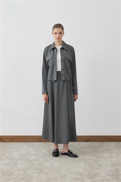 MİORİ VİERA ETEKLİ TAKIM ANTRASİT