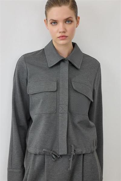 MİORİ VİERA ETEKLİ TAKIM ANTRASİT