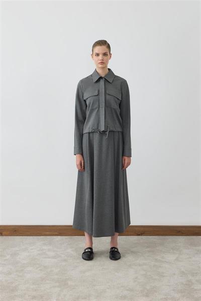 MİORİ VİERA ETEKLİ TAKIM ANTRASİT