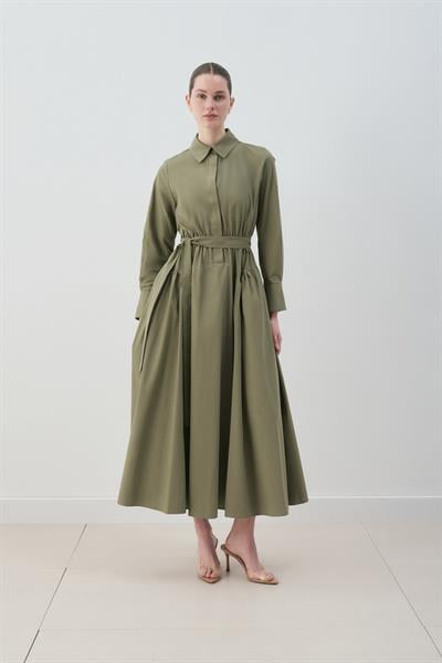 MİORİ ALBA PAMUKLU ELBİSE HAKİ