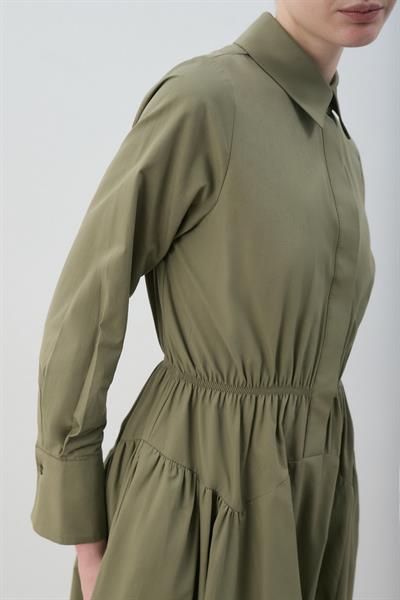 MİORİ ALBA PAMUKLU ELBİSE HAKİ