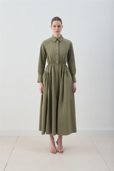 MİORİ ALBA PAMUKLU ELBİSE HAKİ