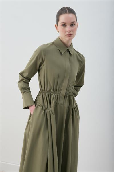 MİORİ ALBA PAMUKLU ELBİSE HAKİ