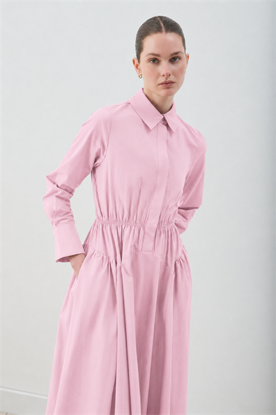 MİORİ ALBA PAMUKLU ELBİSE PEMBE