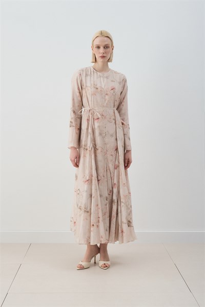 MİORİ BRENDA LYOCELL ELBİSE EKRU