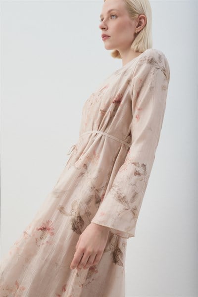 MİORİ BRENDA LYOCELL ELBİSE EKRU