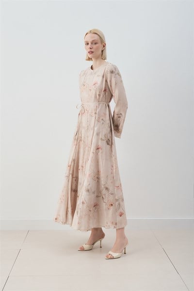 MİORİ BRENDA LYOCELL ELBİSE EKRU