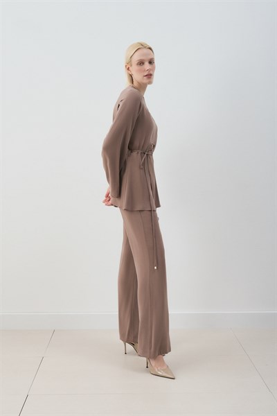 MİORİ JESSE TAŞLANMIŞ MODAL PANTOLONLU TAKIM ETUP