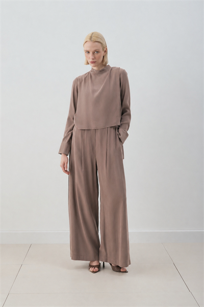 MİORİ MOTTE TAŞLANMIŞ MODAL PANTOLONLU TAKIM ETUP