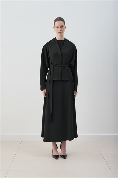 MİORİ RAVEN SOFT-TOUCH ETEKLİ TAKIM SİYAH