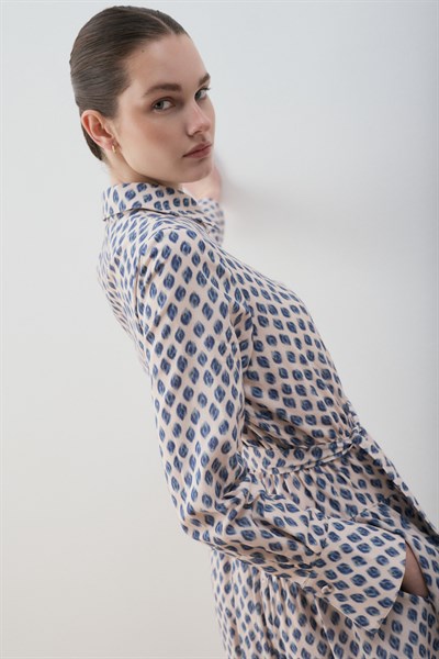 MİORİ VALENA VUAL ELBİSE MAVİ